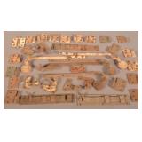 Antique Cast Iron Shutter Dogs, Latches & Hinges