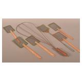Antique Rug Beater and Advertising Fly Swatters