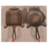 Square & Round Griswold Cast Iron Ash Trays