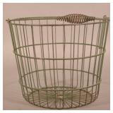 Vintage Wire Bail-Handled Apple Basket