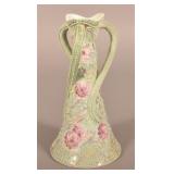 Antique Japanese Moriage Twisted Porcelain Vase