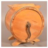 Stenciled Antique Hall Bros. Maple Butter Churn