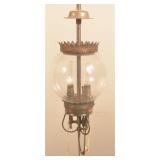 Etched Glass "The Humphrey" Gas Lamp Fixture
