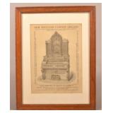 Antique Framed New England Cabinet Organs Ad