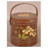 Antique Paint-Decorated Wood Firkin