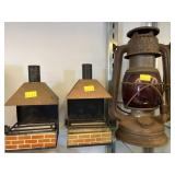 Nier Hurricane Lantern and Vintage Ashtrays