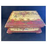 Wood Paint Decorated Storage Box