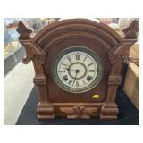 Oak Cased Mantel Clock