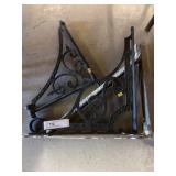 Cast Metal Shelf and Wall Brackets