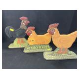 (3) Menno Folk Art Stand-Ups