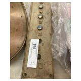Vintage Brass Elevator Operating Panel