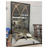 (3) Metal and Wood Framed Mirrors