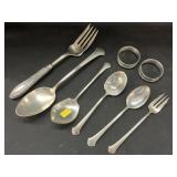 Sterling Silver Flatware with Napkin Rings