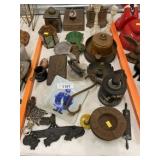 Cast Iron Ashtrays, Candlesticks, etc.