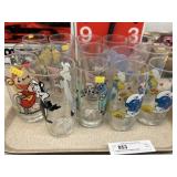 Vintage Smurf and Character Glasses