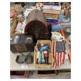 Antique Radios, Cigar Boxes,