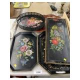 Painted Toleware Trays