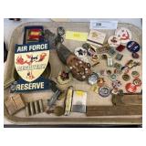 Political Buttons, Pincushion, etc.