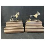 (2) Bulldog Bookends