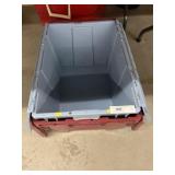 (2) Plastic Storage Totes/Lids