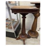 Victorian Oak Fluted Plant Stand