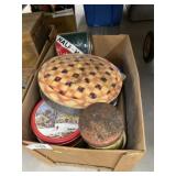 2 Boxes of Contemporary Tins