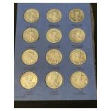 (12) Walking Liberty Silver Half Dollars