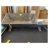 (2) Cast Metal Troughs
