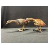 (2) Marx Tin Litho Wind-Up Geese