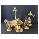 Hummel Figurines with Turntable