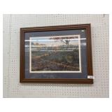 Signed Print of John Deere Tractor