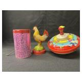 Vintage Tin Litho Toys with Noisemaker