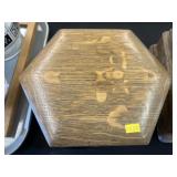 Vintage Wood Cased Poker Chip Set