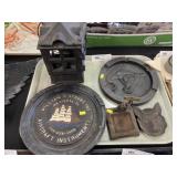 Cast Iron Ashtrays with Candle Lantern