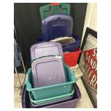 Plastic Storage Totes and Lids
