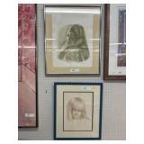 (2) Portrait Block Prints