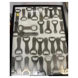 Riker Mount of Vintage Bottle Openers
