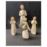 (4) Willow Tree Figurines