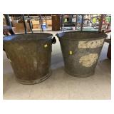 (2) Galvanized Buckets
