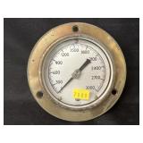 Brass Plated Pressure Gauge