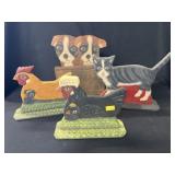 (4) Menno Folk Art Stand-Ups