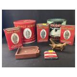 Tobacco Tins, Pipe Stand, Lighter