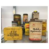Vintage Automotive & Household Advertising Tins
