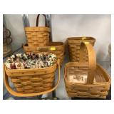 (5) Longaberger Baskets