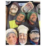 Bossons Face Form Wall Plaques