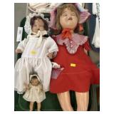 (3) Vintage Composition Dolls