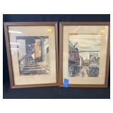 (2) C.X Carlson Framed Prints