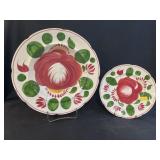 Staffordshire Plate with Bowl