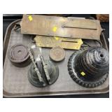 Brass Spring Scales and String Holder