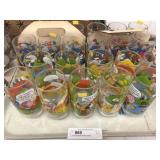 Smurf and Peanuts Character Glasses